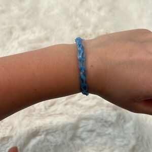 Sparkly Blue, Rainbow Loom Bracelet